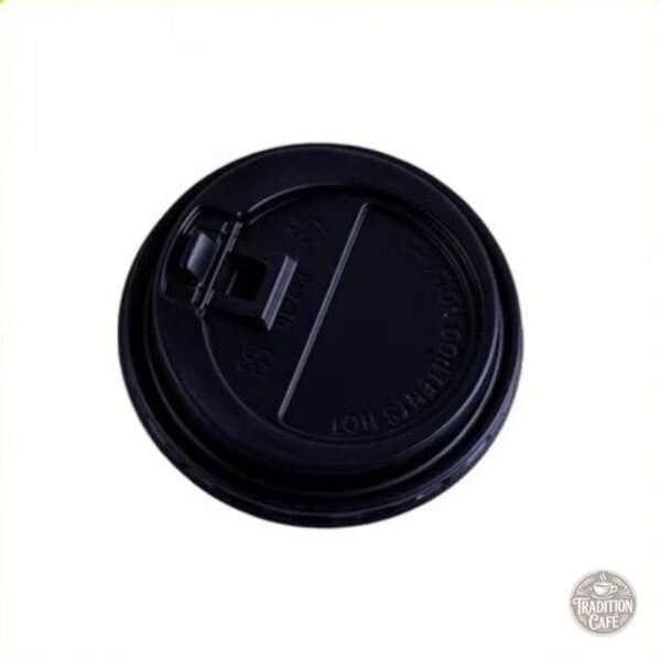 Couvercle pour gobelet à café noir, usage pratique