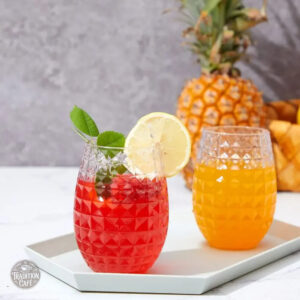 Gobelet design ananas, plastique réutilisable et écologique