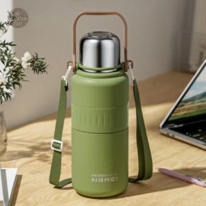 Gourde isotherme 1,5L avec anse en acier inoxydable