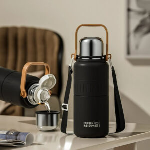 Gourde inox 1,5L idéale pour vos boissons chaudes et froides