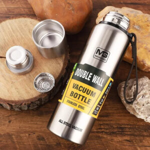 Gourde isotherme 1,5L avec sangle en acier inoxydable