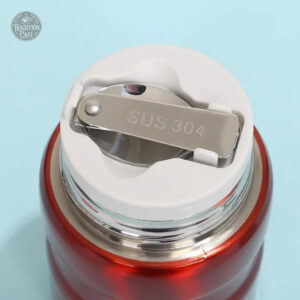 Gourde 750ml avec cuillère intégrée, design pratique