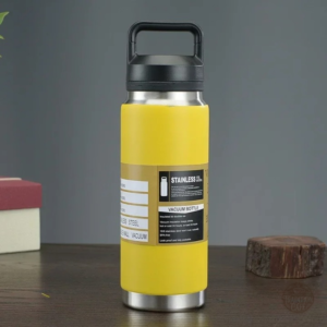 Gourde Thermos Jaune en Acier inoxydable
