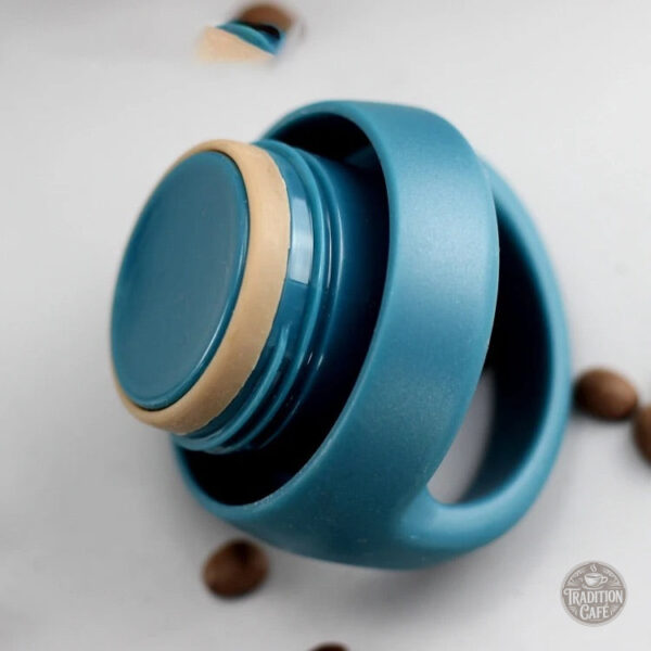 Gourde thermos en acier inoxydable, design bleu élégant
