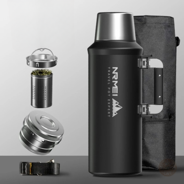 Thermos en inox grande capacité avec prise solide