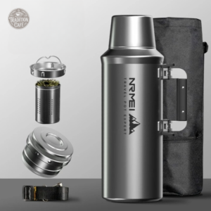 Grand thermos durable en acier inoxydable