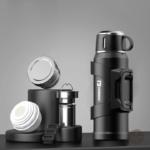 Grand thermos en inox de qualité, solide et durable