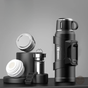 Grand thermos en inox de qualité, solide et durable