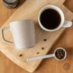 Tasse gaufrée en céramique pour café ou thé