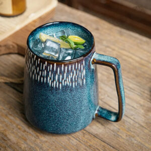 Grande Tasse en Céramique Émaillée 550 ml