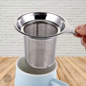 Infuseur à thé en acier inoxydable argenté