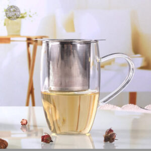 Accessoire de thé, infuseur inox avec couvercle modernisé
