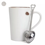 Accessoire de thé en acier inoxydable, design cœur