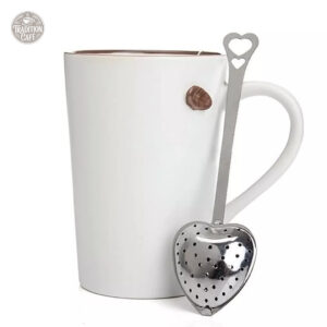Accessoire de thé en acier inoxydable, design cœur
