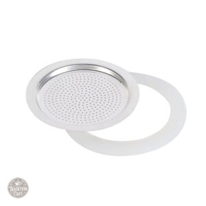Joint en silicone pour cafetière italienne blanc