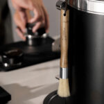 Lot de pinceaux en bois, outil essentiel pour barista