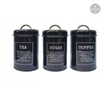 Lot de 3 Boites en Fer Noires élégantes et pratiques