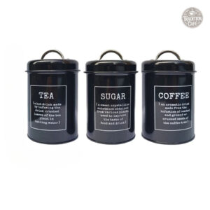 Lot de 3 Boites en Fer Noires élégantes et pratiques