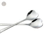 Cuillères à café design cœur - Set élégant pour moka
