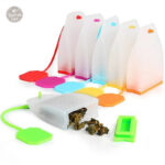 Infuseurs à thé réutilisables en silicone, lot de 4