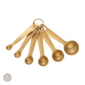 Cuillères doseuses dorées élégantes, lot de 6