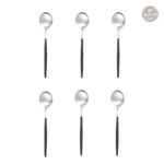 Cuillères à café design - lot de 6 pièces raffinées