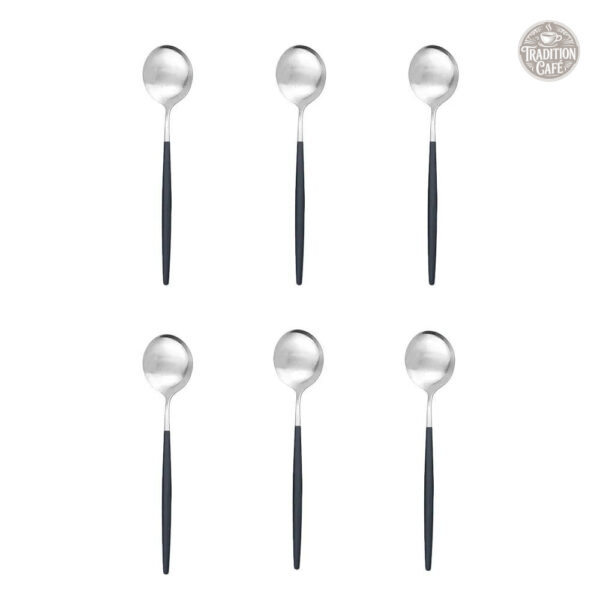 Cuillères à café design - lot de 6 pièces raffinées