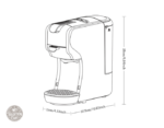 Cafetière noire multifonction pour café savoureux