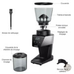 Moulin à café semi pro, broyage précis et rapide