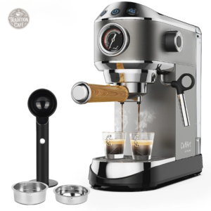 Machine à café Pro inox couleur titane