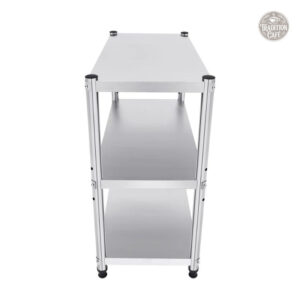 Rangement inox pratique et élégant pour votre espace