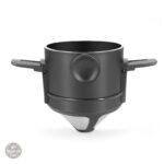 Mini filtre à café en acier inoxydable noir