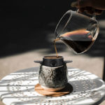 Accessoire de café pratique en acier inoxydable noir