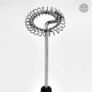 Mousseur à lait électrique, design en acier inoxydable élégant