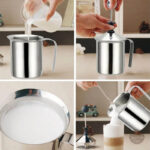 Accessoire en acier inoxydable pour mousse de lait