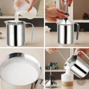 Accessoire en acier inoxydable pour mousse de lait