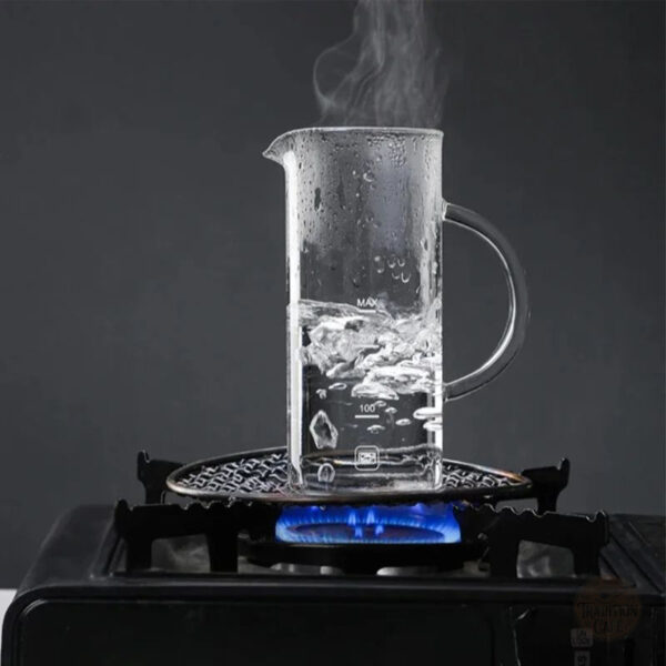 Mousseur à lait en verre, design ergonomique