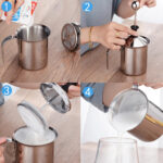 Accessoire en métal pour mousse de lait