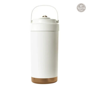 Mug isotherme portable blanc pour café