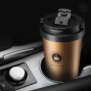 Mug Isotherme élégant en doré, pratique et stylé