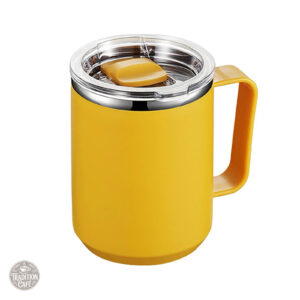 Mug Isotherme Jaune Moderne pour le Café