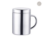 Mug Argenté Double Paroi au Style Moderne