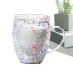Mug décoratif en verre, idéal pour toutes vos boissons chaudes