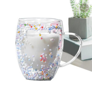 Mug décoratif en verre, idéal pour toutes vos boissons chaudes