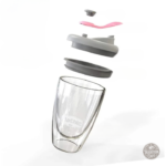Verre double paroi pour boissons chaudes et froides