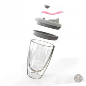 Verre double paroi pour boissons chaudes et froides