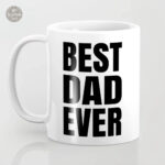 Mug élégant fête des pères en céramique blanche