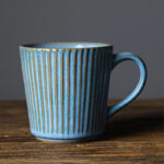Mug en Grès Bleu au style japonais traditionnel