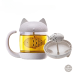 Infuseur à thé en forme de chat, design original et pratique