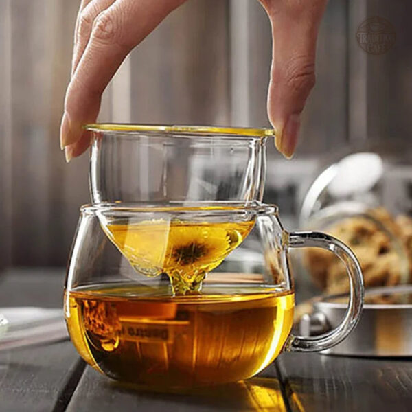 Mug avec couvercle, idéal pour boissons chaudes et infusions